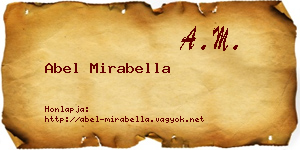 Abel Mirabella névjegykártya